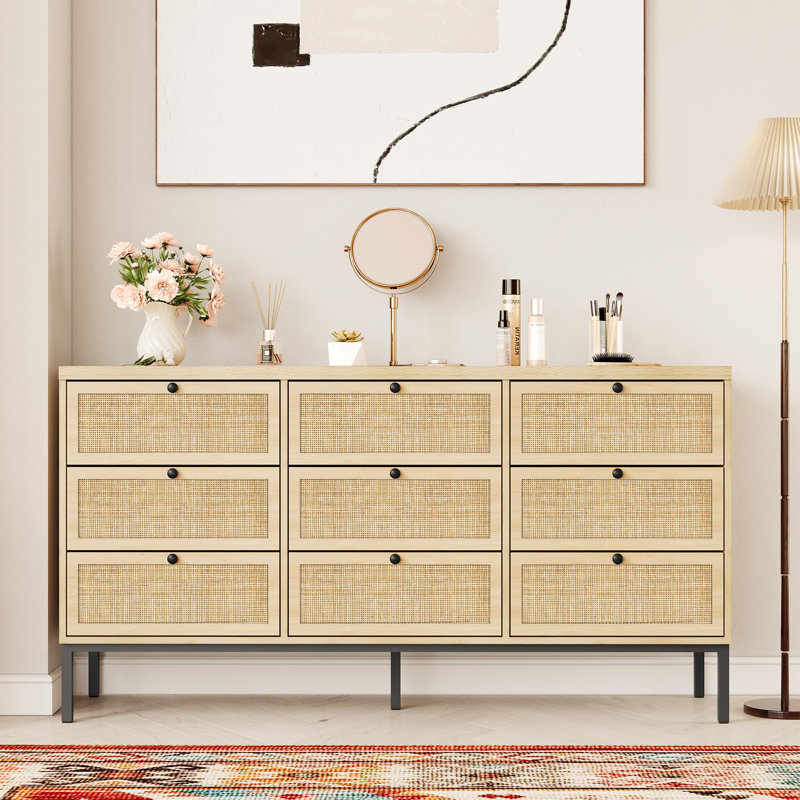 Commode 9 tiroirs Boho