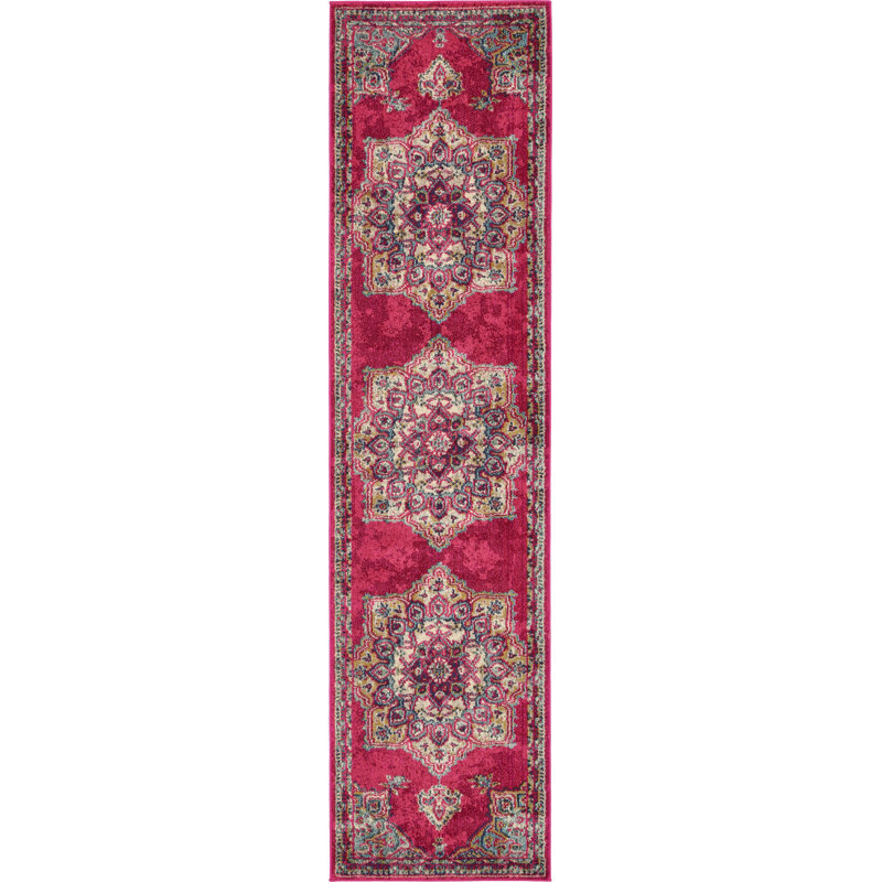 Colfin Washable Oriental Indoor Rug, Runner 2'7" x 10'