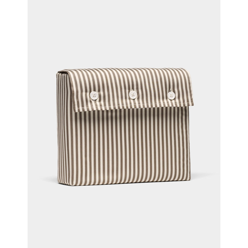 Bamboo Sheet Set, Split King Sheet Set, Classic Stripe in Ebony