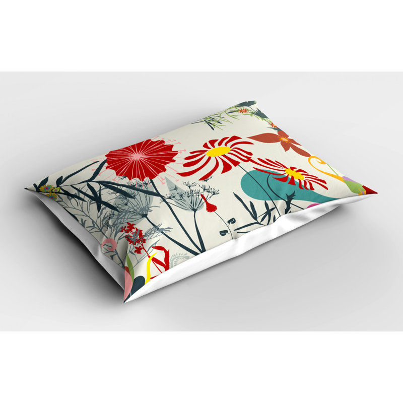 Garden Polyester Floral Sham Set, King