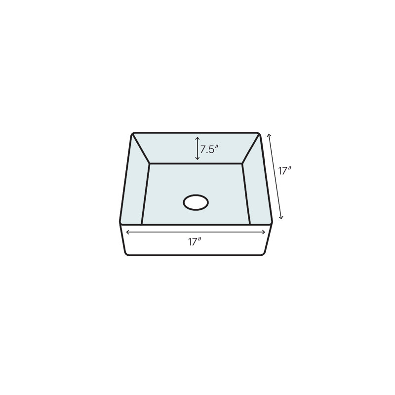 TOTO® Connelly™ Square Undermount Bathroom Sink with CEFIONTECT, Cotton White, Cotton White