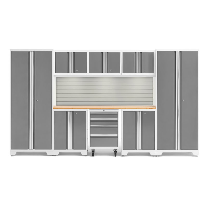 Bold Series 9 Piece Steel Garage Storage Cabinet Set