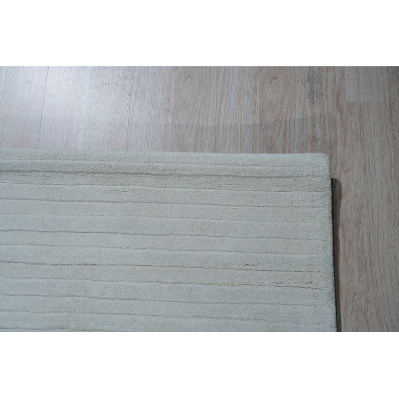 Hand Tufted Wool Geometric Area Rug, 8' x 10'