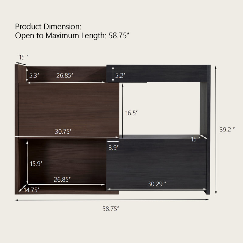 Extendable and Rotating Shoe Cabinet with 1 Drawer, 90-Degree Corner Storage for Entryway
