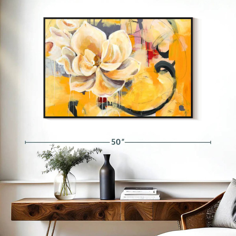 Charme du Sud, Cadre flottant noir, 40 po x 27 po