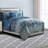 Modern Threads - Granada Collection Comforter Set - Reversible Microfiber - Elegant Printed 8-Piece Bed Set - Includes Comforter, Sheets, Shams, & Pillow - Luxurious Bedding-901970826