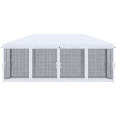 Auvent avec moustiquaire 10 pi x 20 pi Outsunny