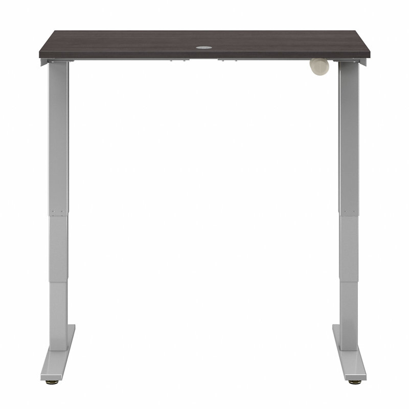 Cabot Adjustable Standing Desk, Storm Gray/Cool Gray Metallic, 28.17" H x 47.6" W x 23.19" D