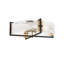  Hayward 4-Light Ceiling Light in Matte Black with Warm Brass Accents
