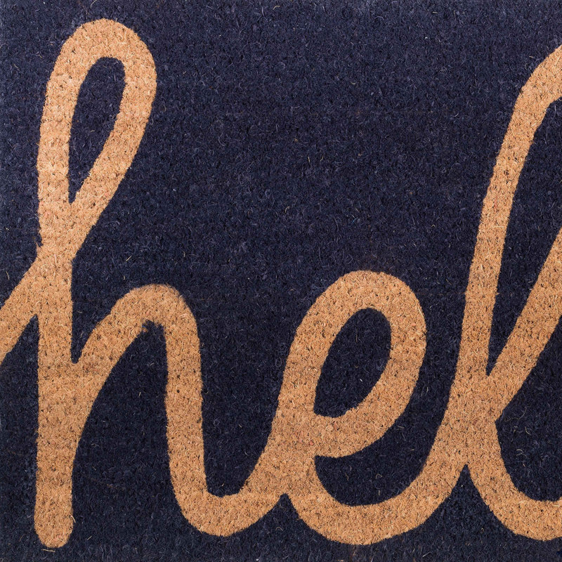 Paillasson Dewand Cursive, 18" x 60", Bleu