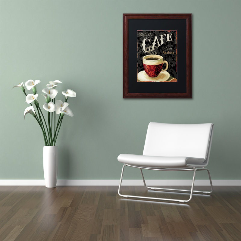 «Today's Coffee I» par Lisa Audit - Reproduction d'annonce sur toile encadrée, H 14 po x l 11 po x P 0,5 po