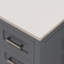 Meuble-lavabo simple autoportant 48 po avec plateau en quartz blanc Rooh-92871980