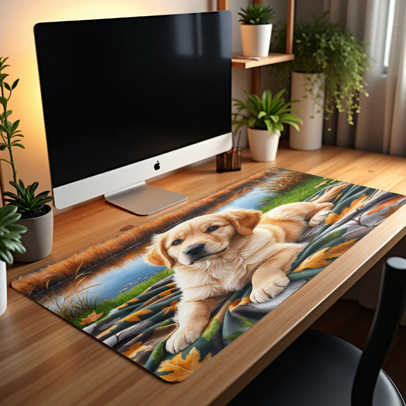 Polyester Desk Pad, 31.5x15.5