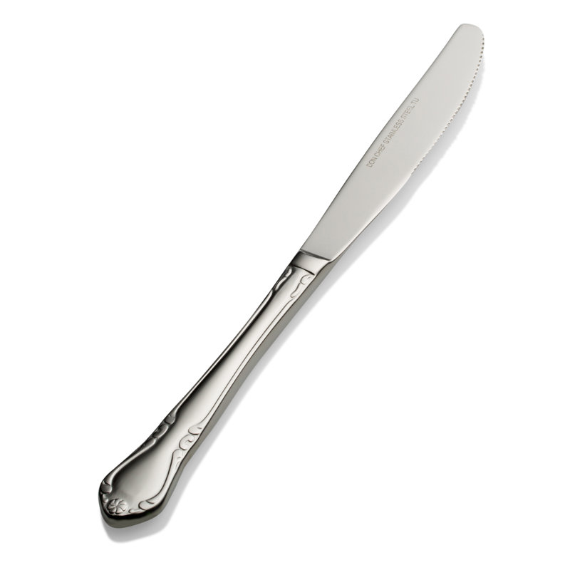 Couteau à dîner à poignée unie euro Queen Anne