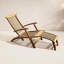 Steamer Outdoor Teak Chaise Lounge