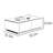 Saddle leather rectangular rock plate end table-106325214