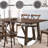 Dark Oak Finish Dining Table
