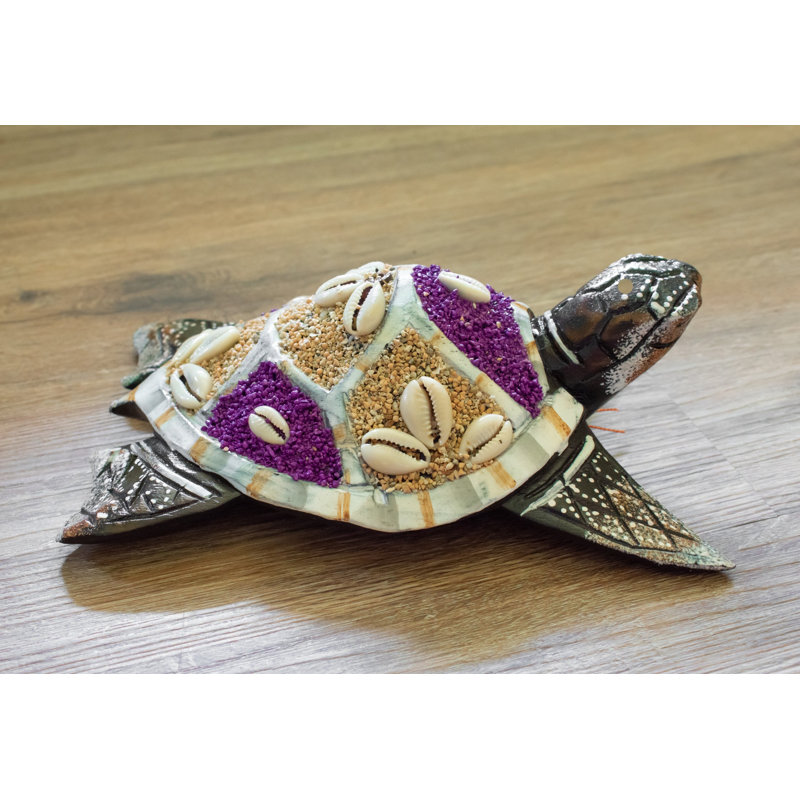 Décoration murale tortue, Mauve