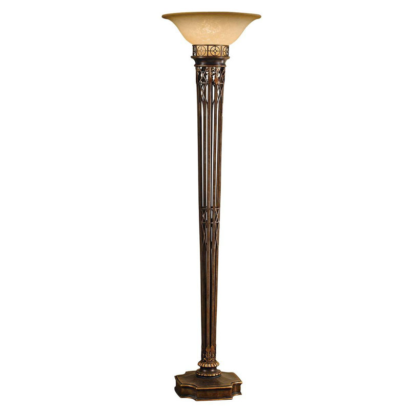 Lapeer 188.6cm Firenze Gold Torchiere Floor Lamp