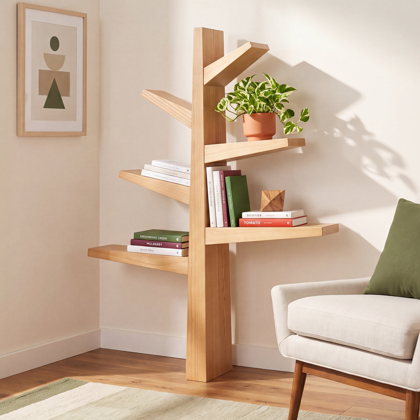 Spruce Tree Bookcase, Honey