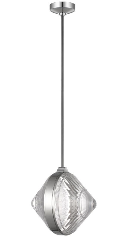 Copper Coast 1 - Light LED Pendant, Polished Nickel