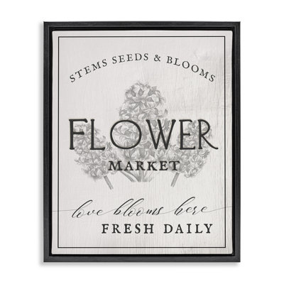 "Flower Blooms Market", art mural encadré par Ziwei Li