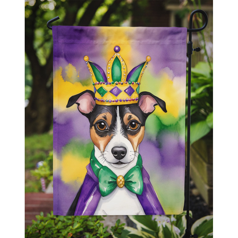 Drapeau de jardin double en polyester H 15,5 po x l 11,25 po