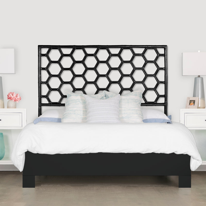 Lit plateforme Honeycomb, Noir, Simple