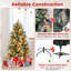  Arbre de Noël artificiel illuminé 5 pi avec 602 extrémités en PE, PVC et PET-1843084739