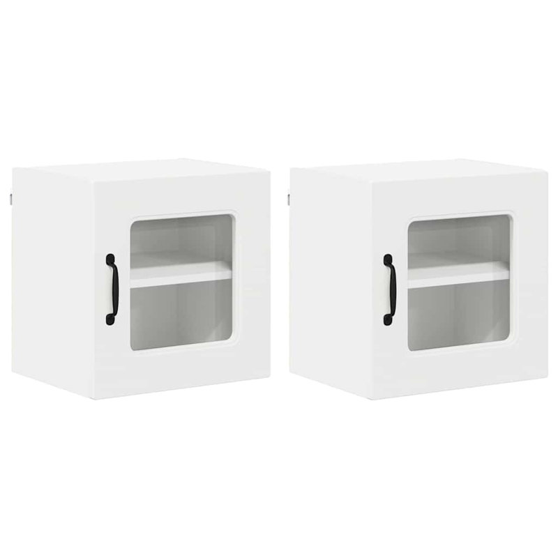 Vidaxl Kitchen Wall Cabinet 2 Pcs Artisan Oak 40 X 31 X 40 Cm, White