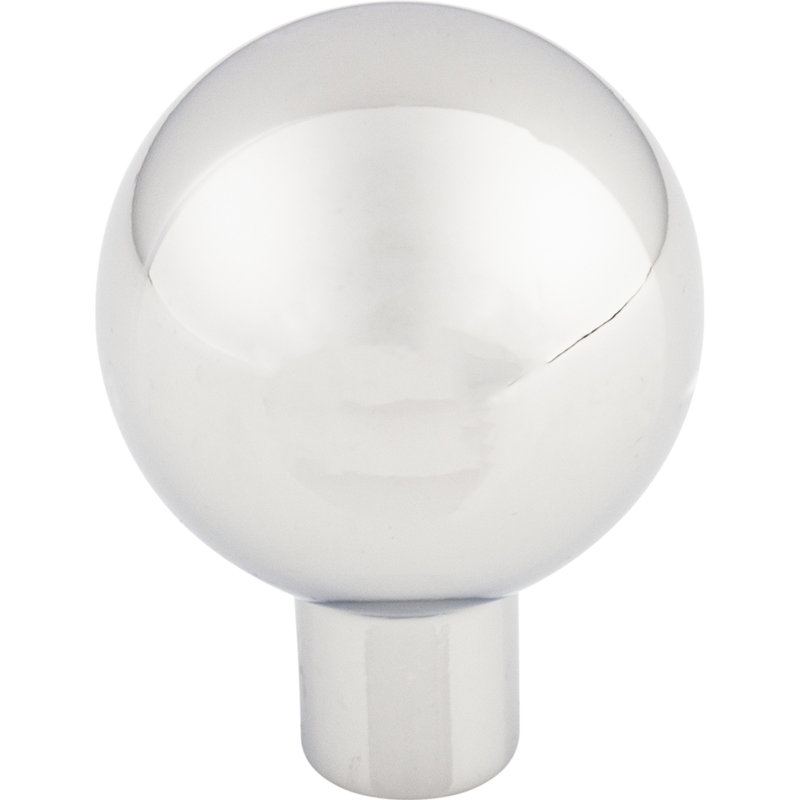 Brookline Round Knob, Polished Chrome, 1 1/8" Knob Diameter