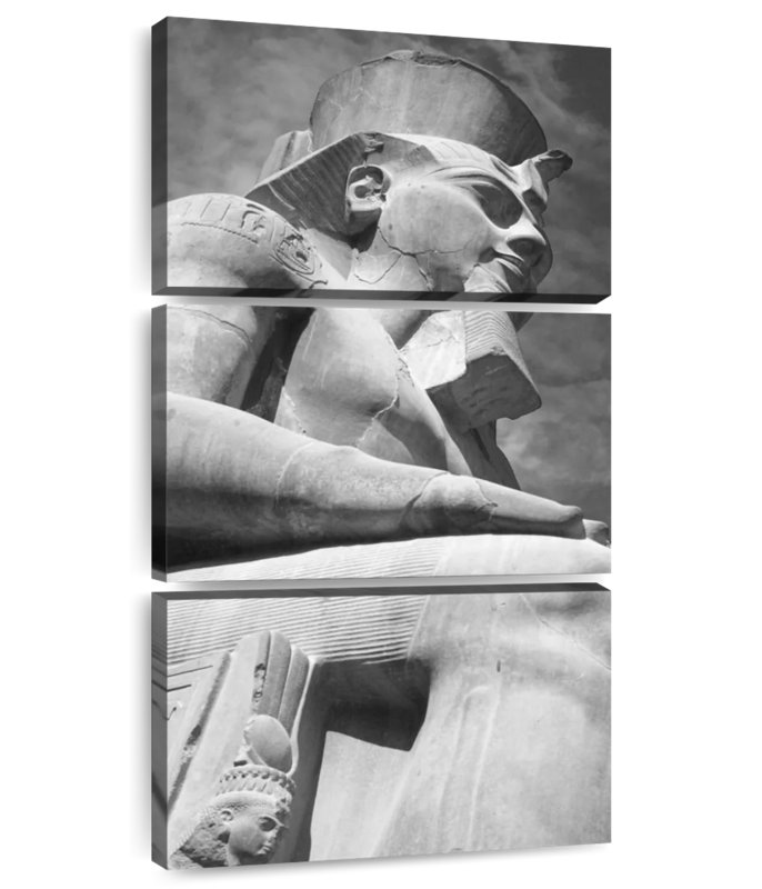 Statue Ramsès au temple de Louxor, H 44 po x l 21 po