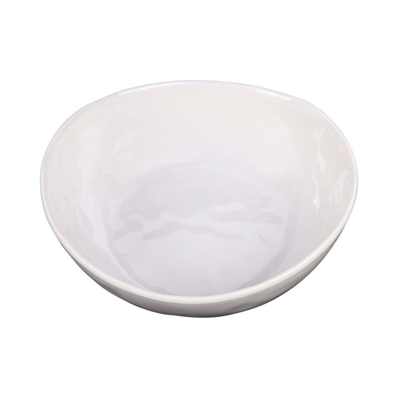 Bol rond irrégulier en mélamine 8,25 po Maya, Crème