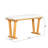 Farmhouse Modern Solid Wood Dining Table – Space-Saving Design