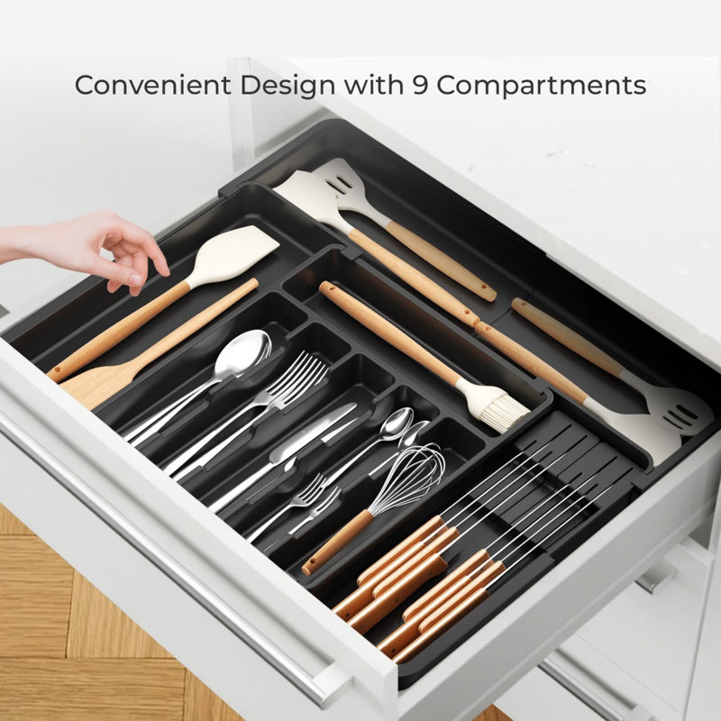 Plastic Rectangle Utensil Storage Set