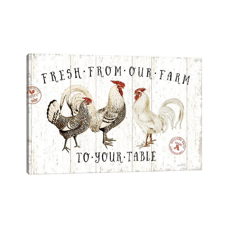 Free Range Fresh I V2 by Katie Pertiet - Wrapped Canvas Print, 20.32 cm H x 30.48 cm W