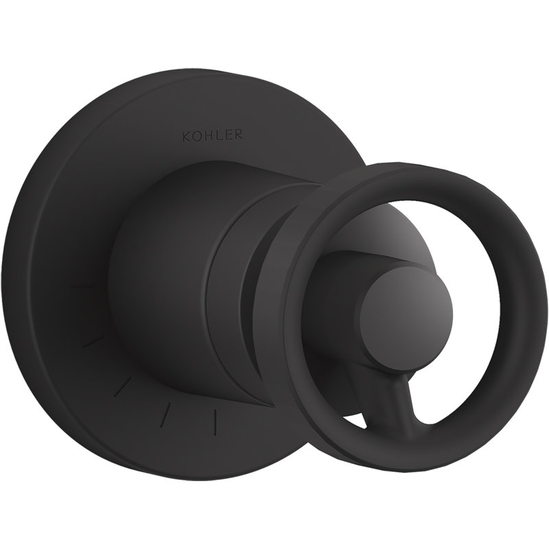 Components™ Volume Control Valve Trim with Industrial Handle, Matte Black