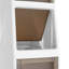 Armoire de rangement mince avec tiroirs et poubelle