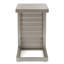 Table d'appoint d'extérieur en forme de C, structure en aluminium résistant à la rouille, table d'appoint moderne argentée pour patio, chaise longue ou canapé-107270398