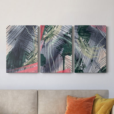 Angled Spaces I - Ensemble de 3 toiles tendues