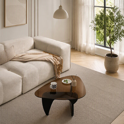 Table basse en verre