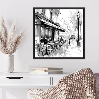 «Paris Cafe I» par Walker Noble, reproduction d'art sur toile encadrée