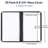 WeChef 30 Pack Menu Covers 8.5 x 14" Book Style Menu Holders 5 Pages 10 Views Restaurant Club Black-130784861-130784863