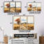 Rustic Country House Autumn Road - ensemble de décorations murales paysage-115092608-115092614