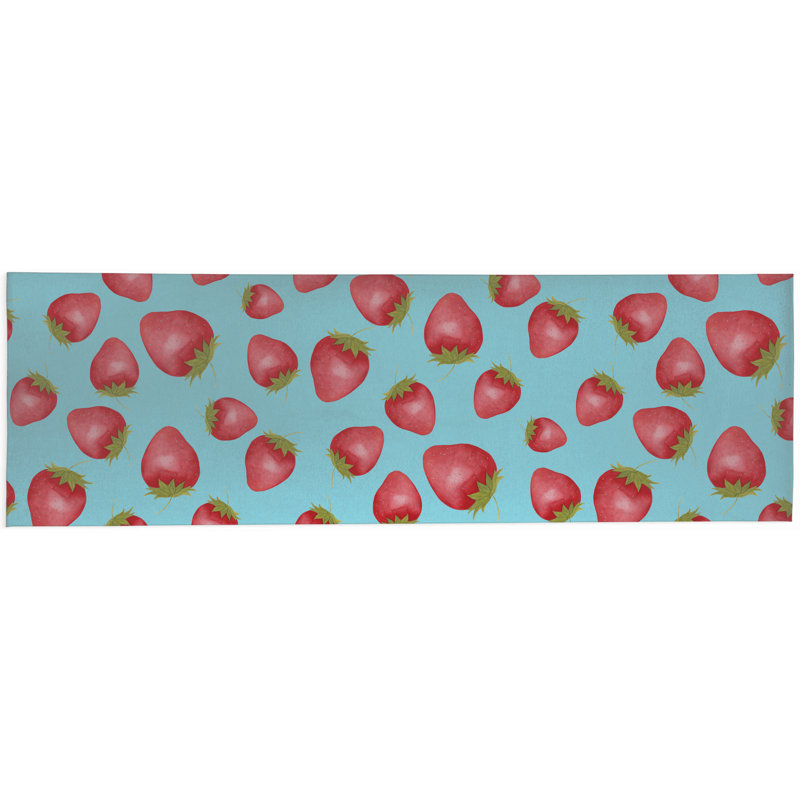 Tapis d'extérieur Summer Strawberries, Tapis de couloir 2 pi 6 po x 8 pi
