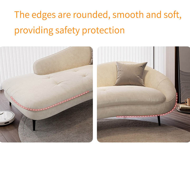 Éponge ergonomique et fauteuil inclinable en bois massif, Mélange de polyester beige, Face à la droite