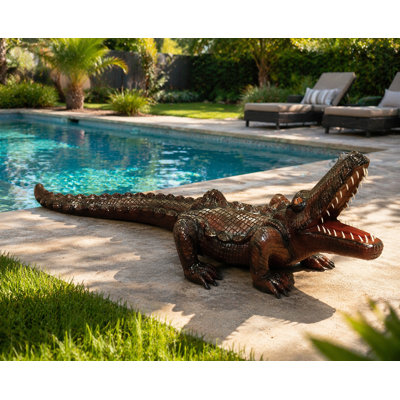 Alligator en fibre de verre résistant aux intempéries de 102 po 