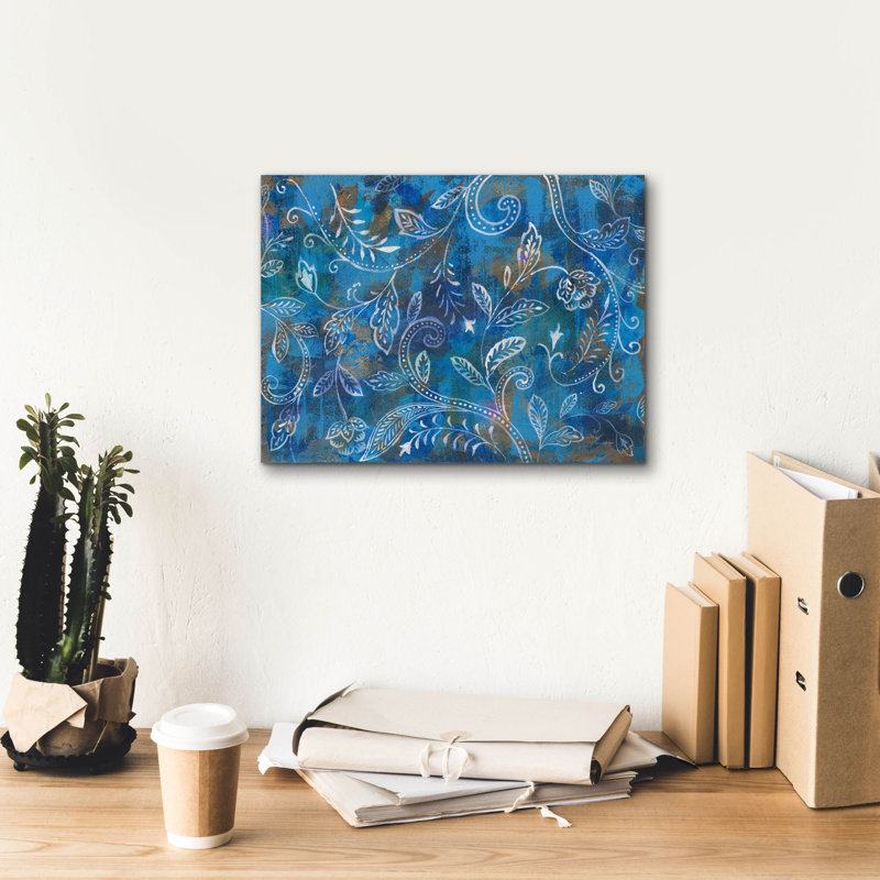 «Exotic Elegance 1» par Danhui Nai, art mural sur toile, H 12 po x l 16 po