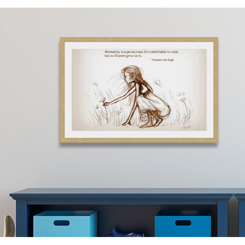 Berry Picking Flowers 1 Piece Wall Art, 41cm H x 61cm W