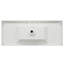 Lavabo en résine 48 po pour meuble-lavabo, lavabo de salle de bain avec 3 trous de robinet, comptoir de meuble-lavabo seulement, blanc éclatant